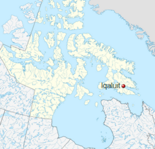 Map of Iqaluit, Nunavut