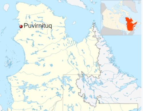 Map of Puvirnituq, Nunavik