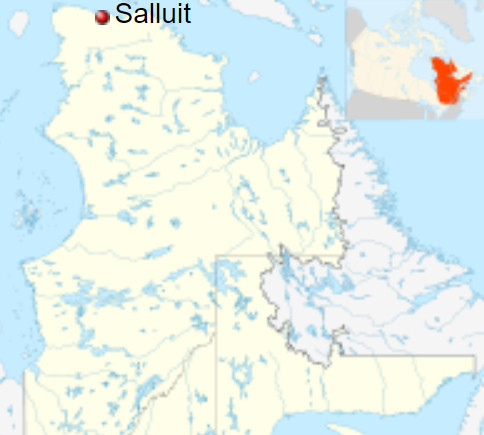 Map of Salluit, Nunavik
